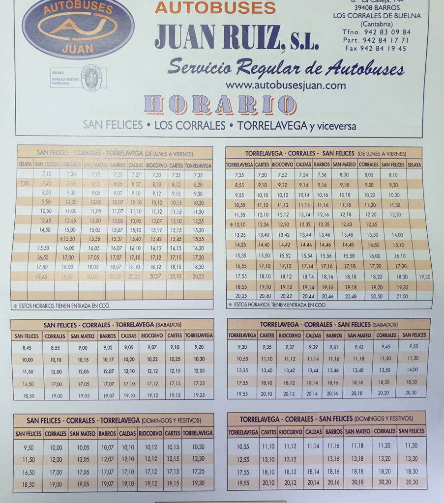 Horarios